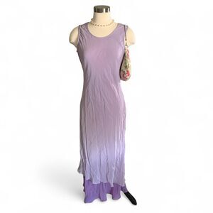 NWT American Angel Lavender‎ Maxi Dress Size 10 Ruffle Hem Fairycore Boho